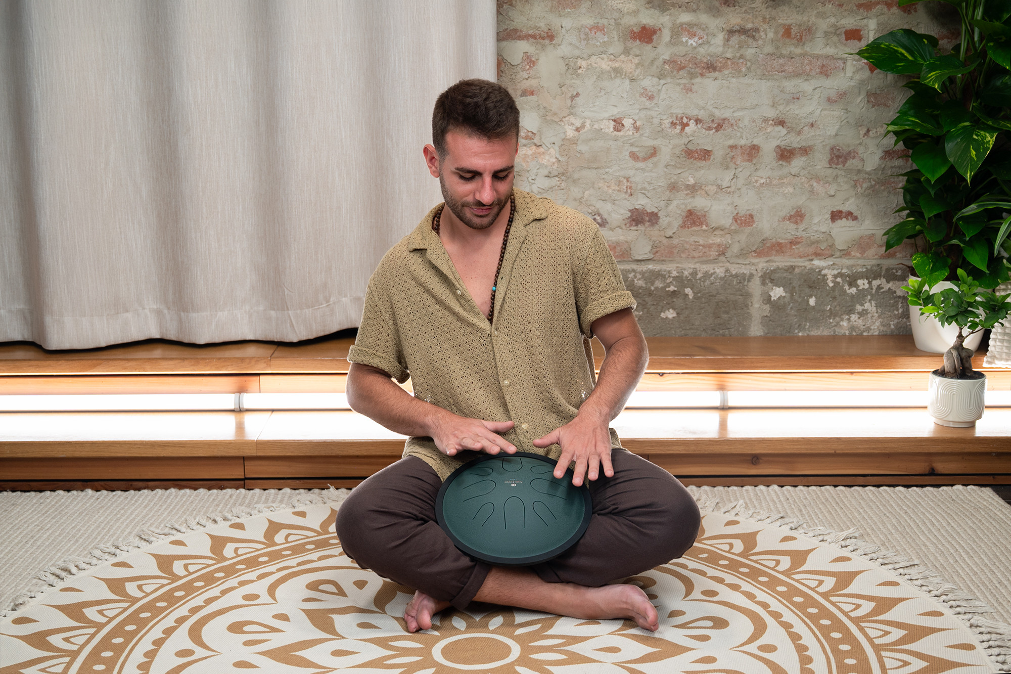 Meinl CSTD1DG Sonic Energy 10" Compact Steel Tongue Drum, H Moll, 8 Töne, 432 Hz