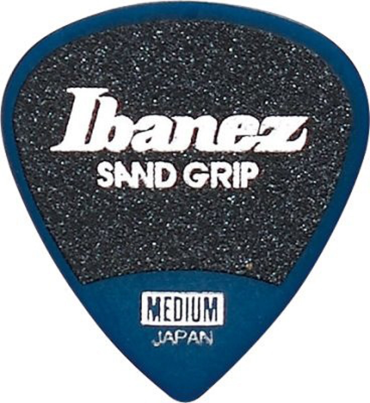 Ibanez Flat Pick Sand Grip blau 6 Stück - PPA16MSG-DB