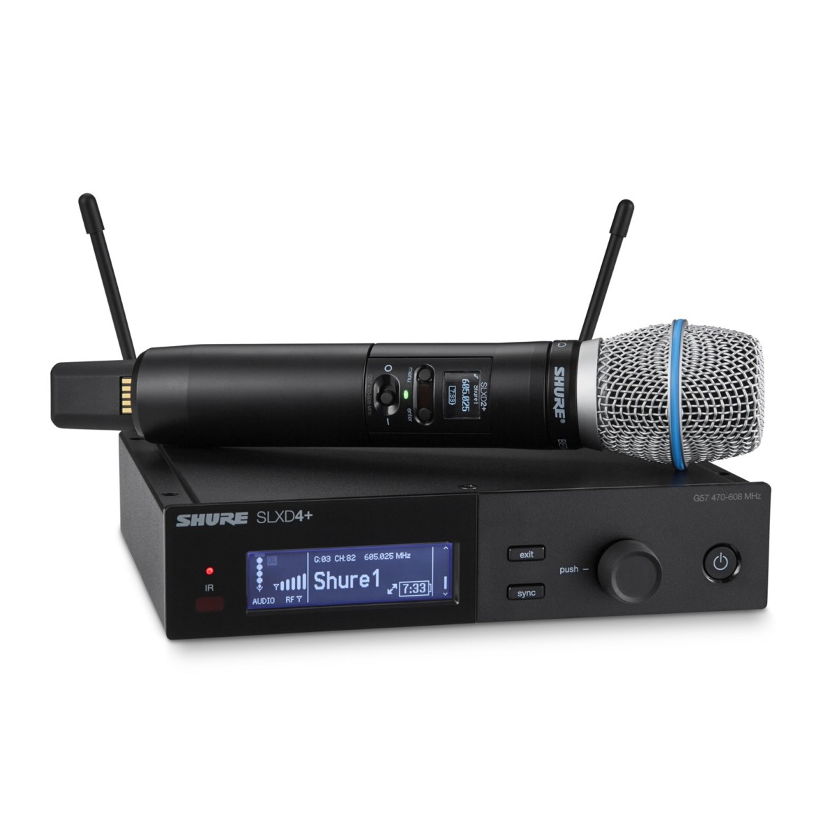 Shure SLXD24+ Beta87A-K55=606-694 MHz