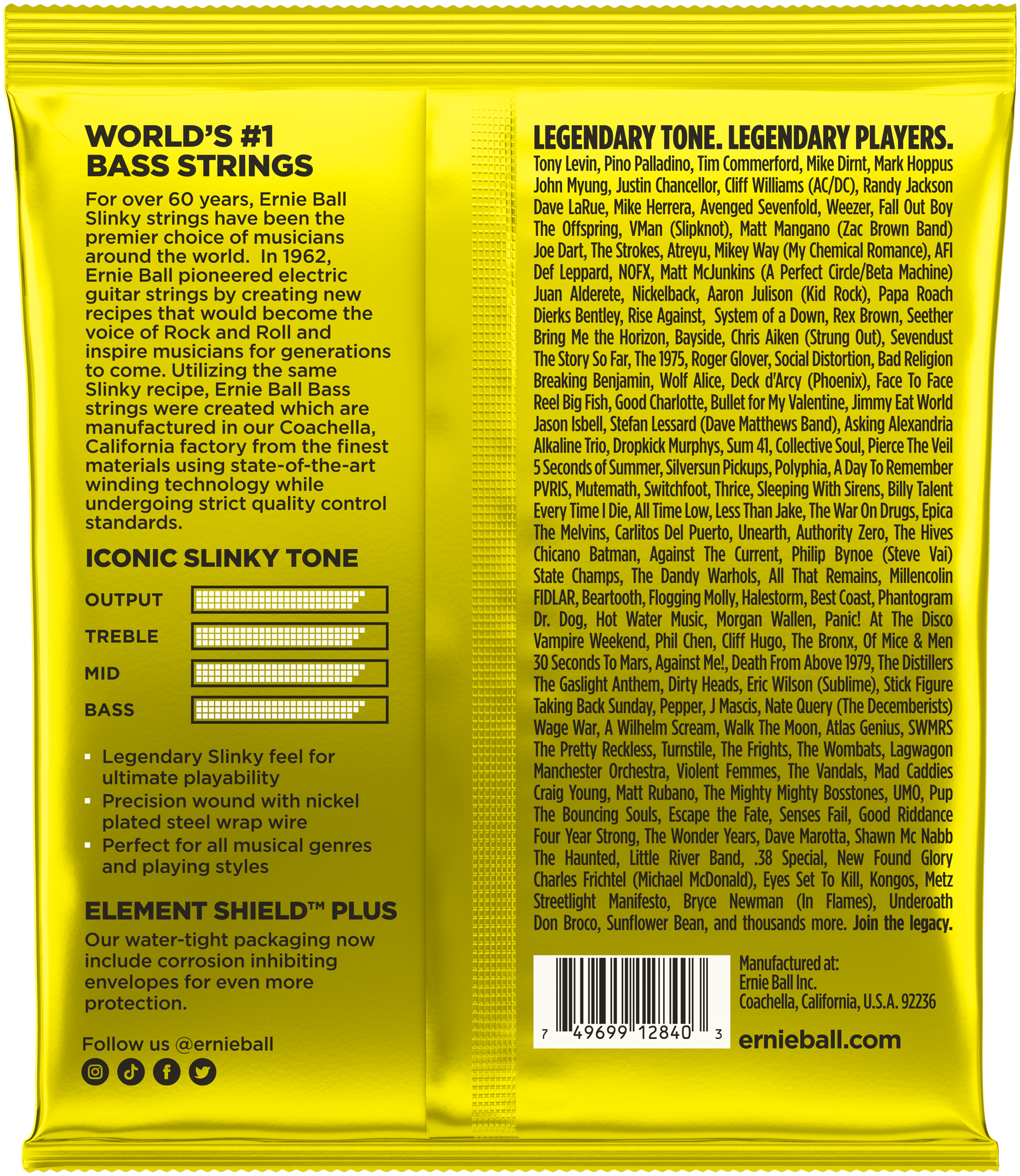 Ernie Ball 2840 Beefy Slinky Bass