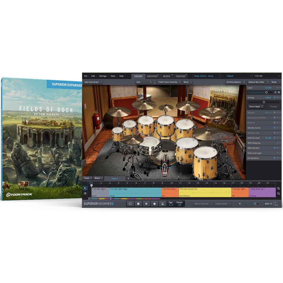 Toontrack SDX Fields of Rock (by Tom Dalgety)