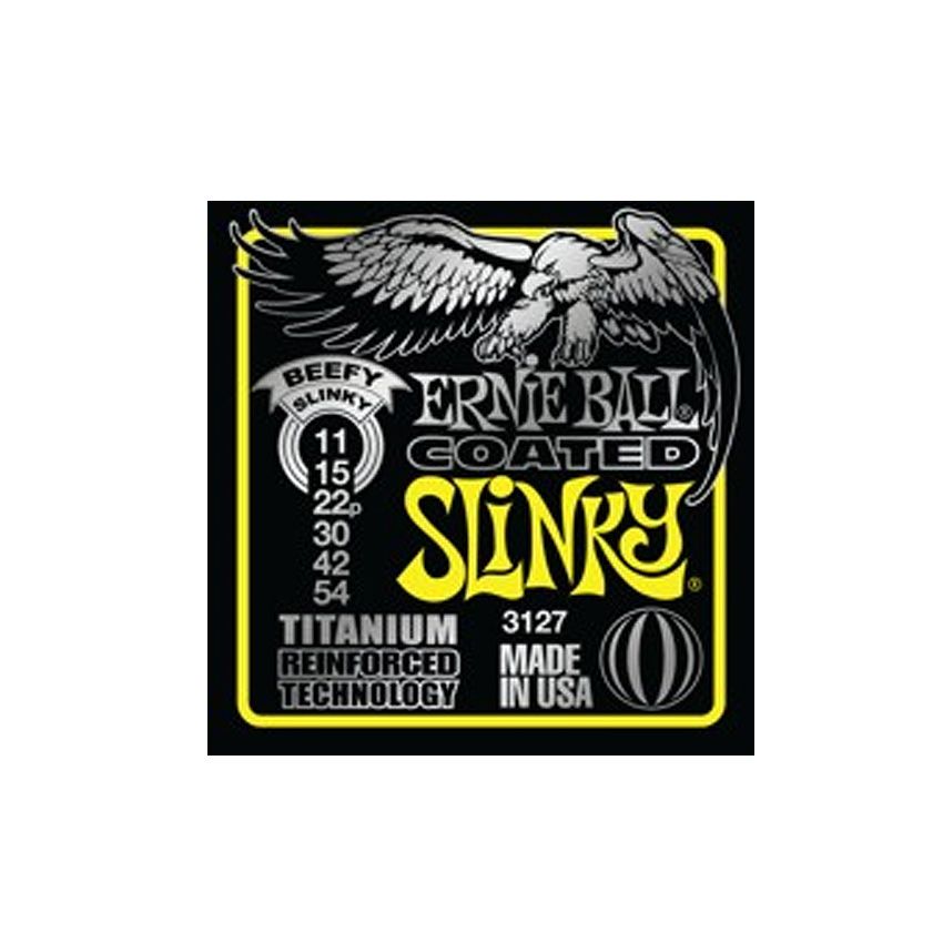 Ernie Ball 3127 Beefy Slinky Coated Titanium