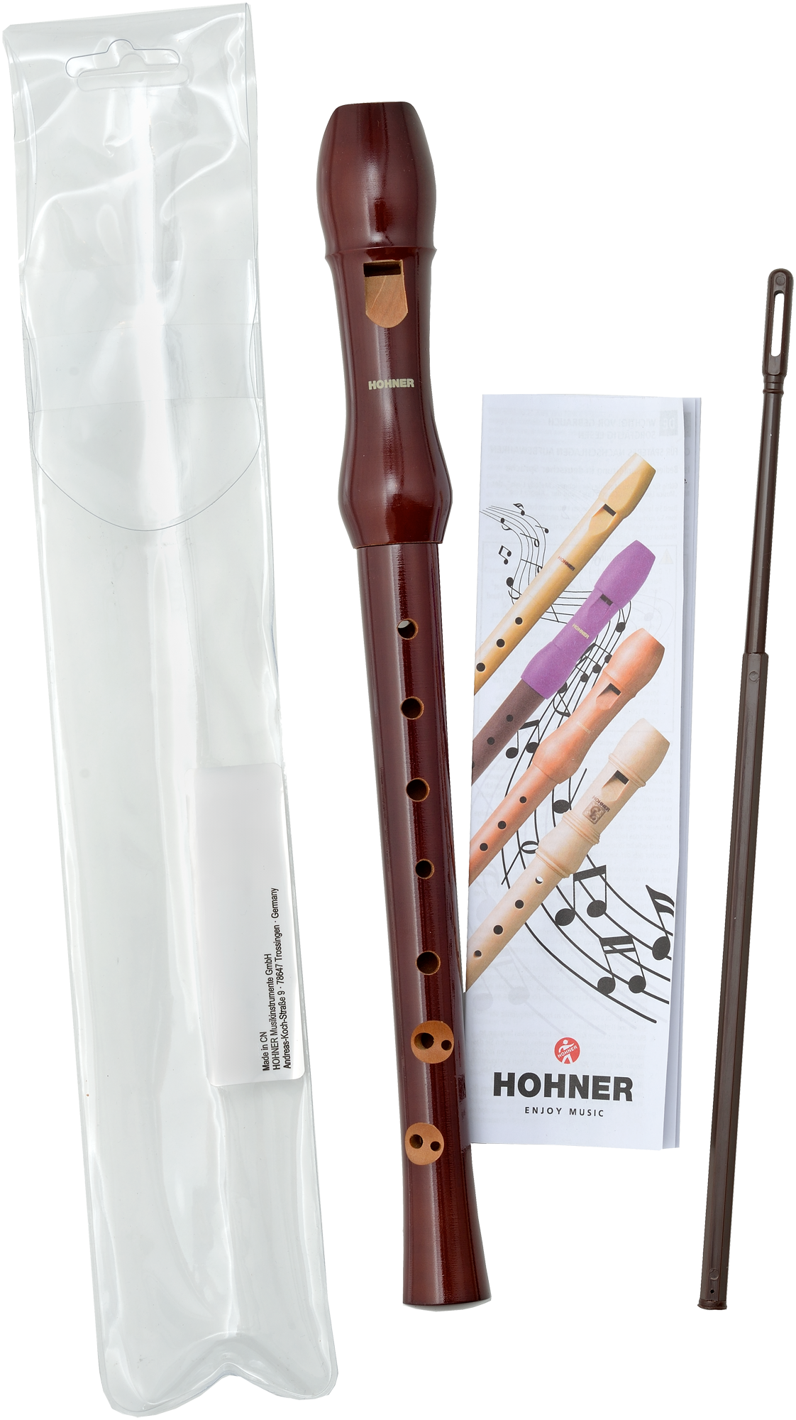 Hohner Musica Line Blockflöte barock dunkel