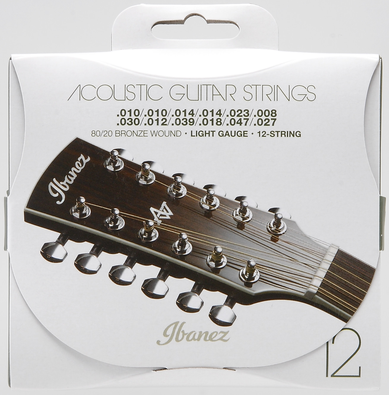 Ibanez IACS12C Saitensatz Akustikgitarre Coated 80/20 Bronze 12-Saiter Light 10-47