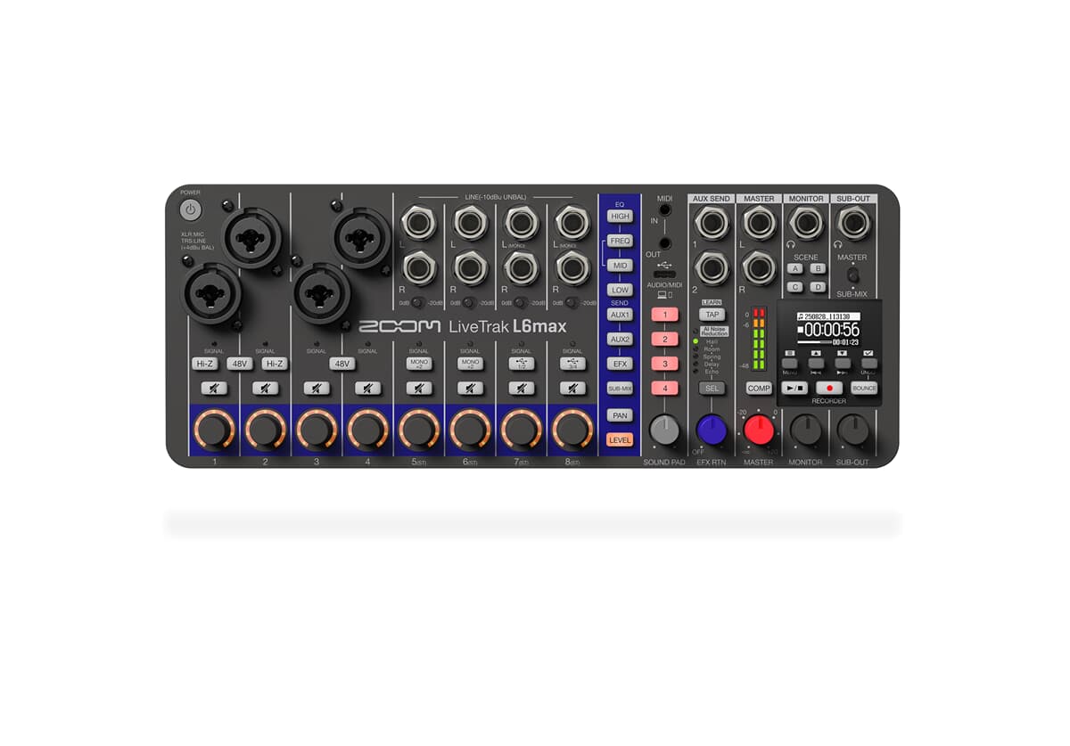 Zoom LiveTrak L6max