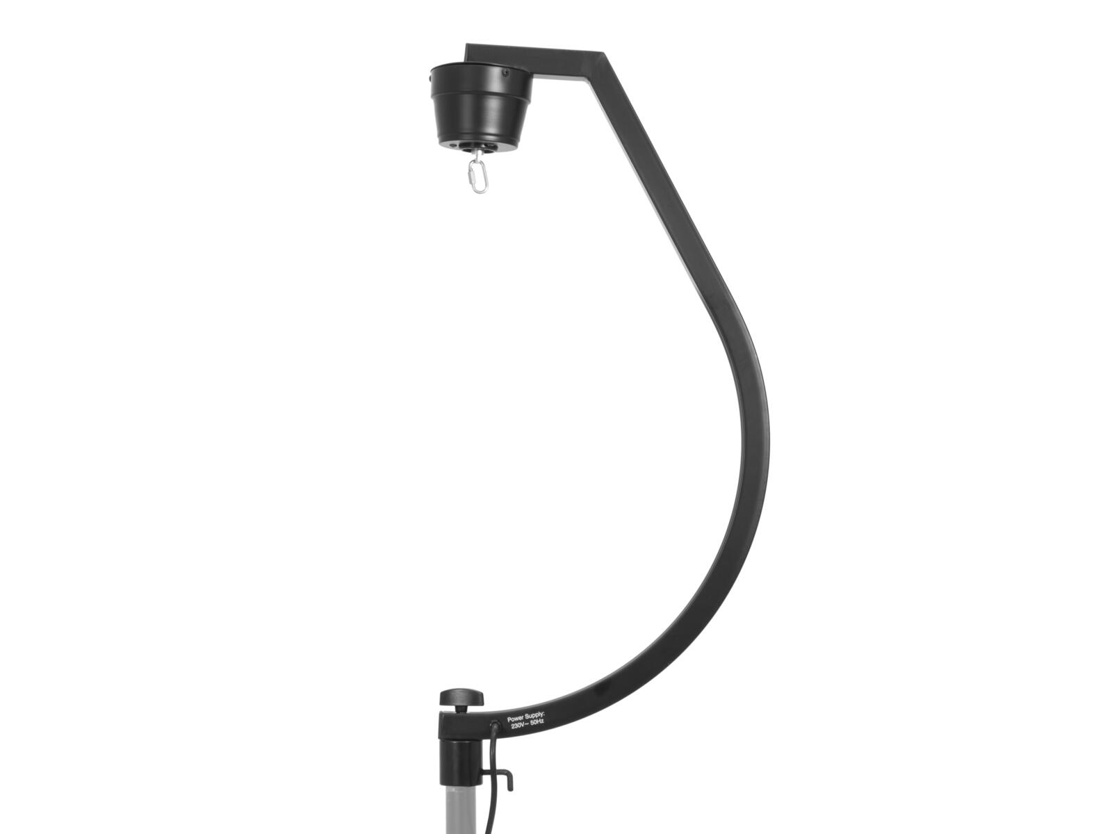 eurolite Stativhalterung schwarz mit Motor für Spiegelkugeln bis zu 50cm