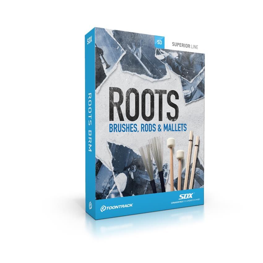 Toontrack SDX Roots Brushes, Rods & Mallets