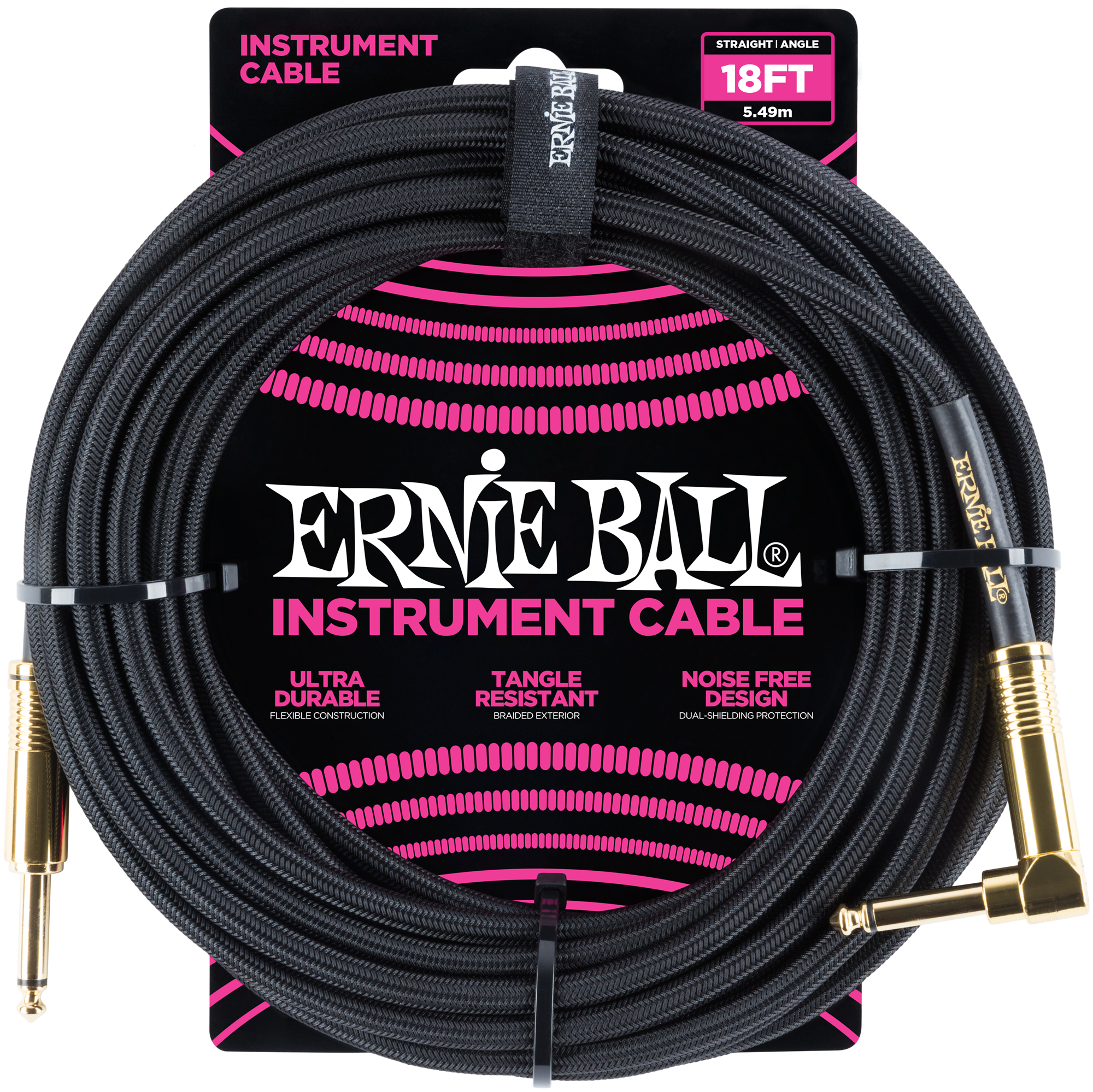 Ernie Ball Instrument Cable Black 6