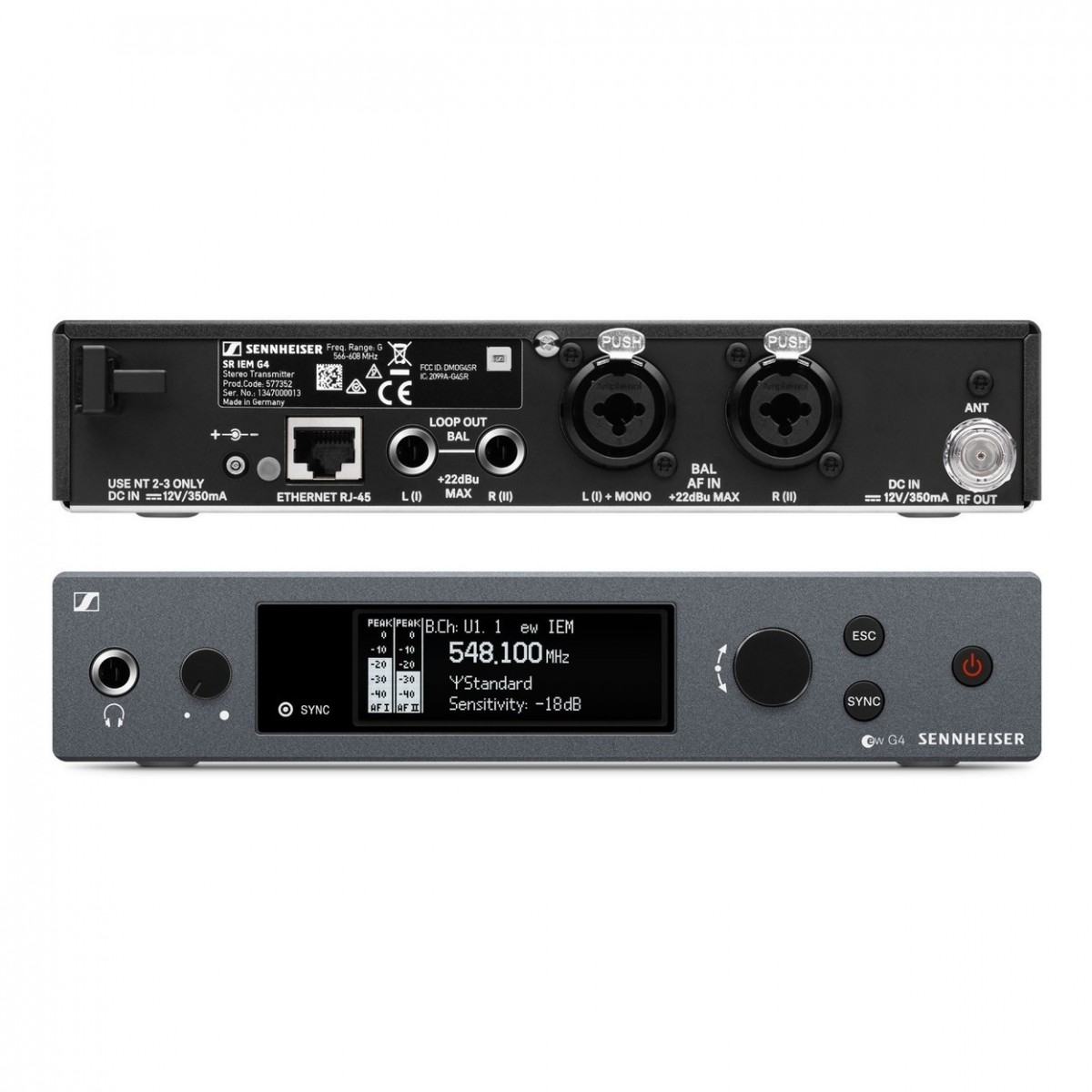 SENNHEISER ew IEM G4 Twin A-Band 516-558MHz