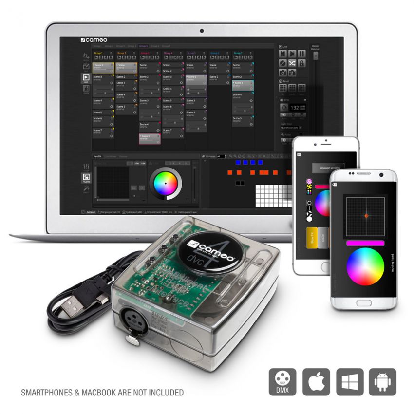 Cameo DVC DMX-Interface & Software 512Kanäle DVC4