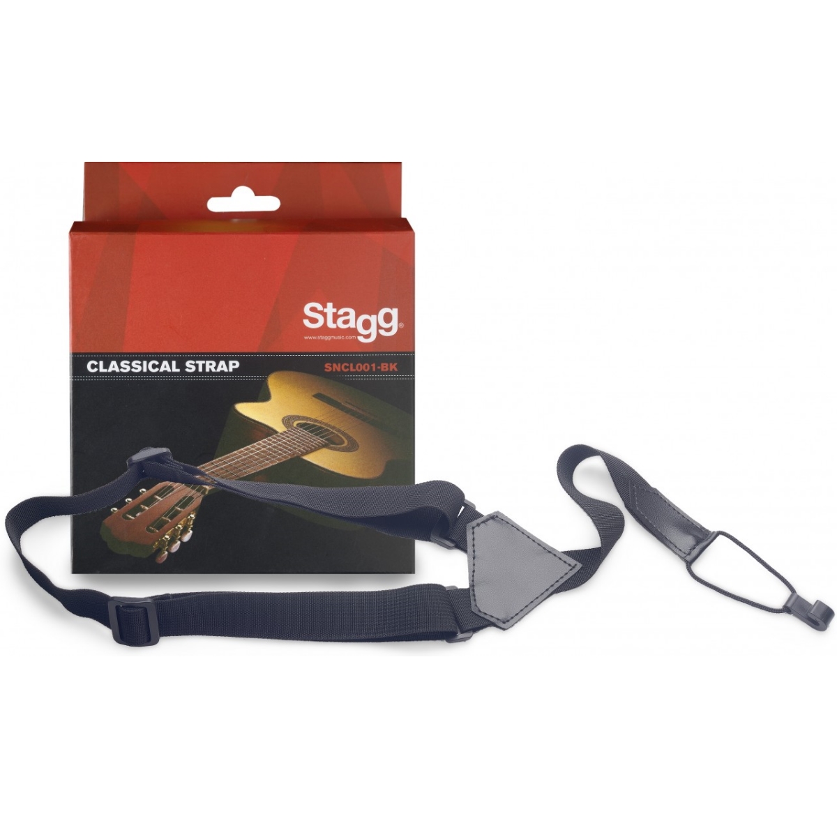 Stagg SNCL001-BK Schalllochgurt für Klassikgitarre