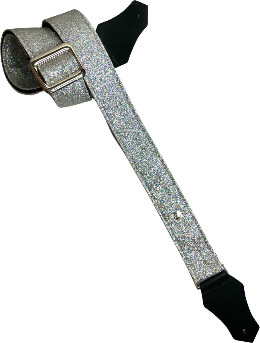 Get'm Get'm Gorgi Glitter Silver Hologram Gurt