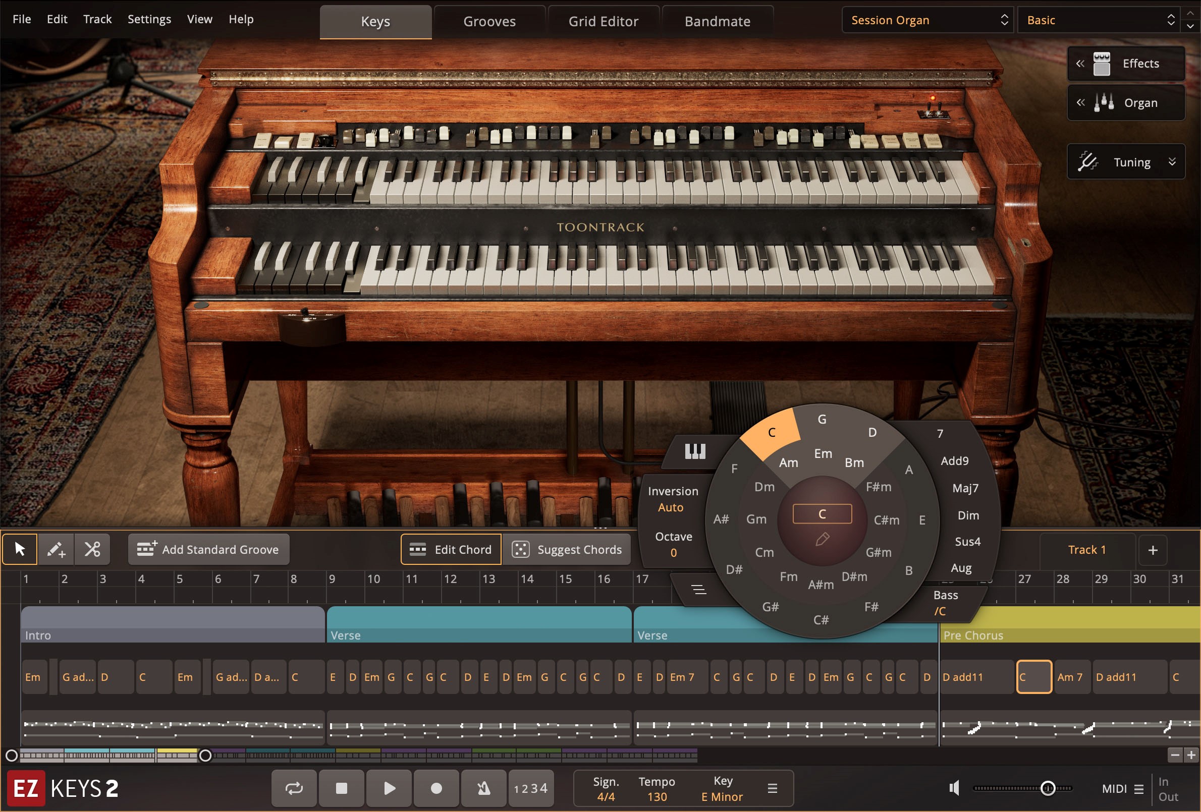 Toontrack EKX Session Organ
