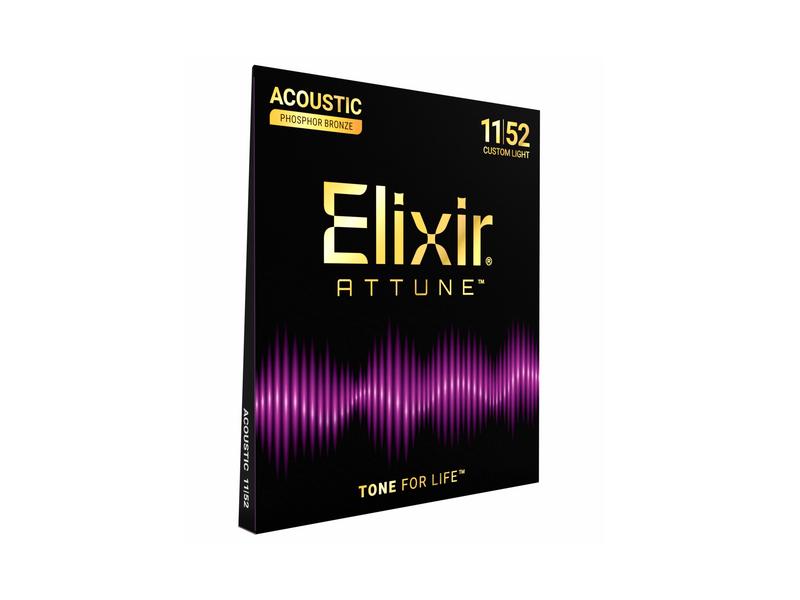 Elixir Attune 21027 Phosphor Bronze 11-52