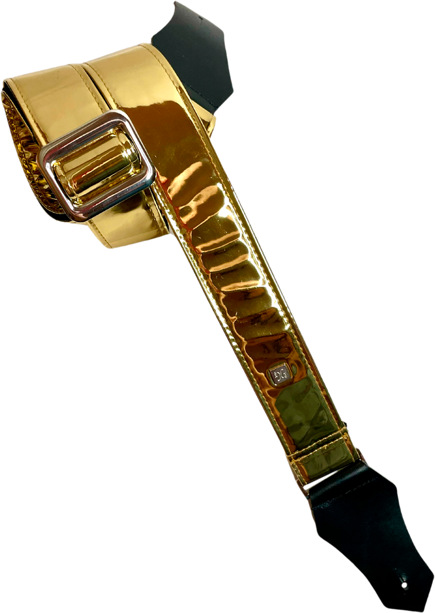Get'm Get'm Mirror Reflective Gold Gurt