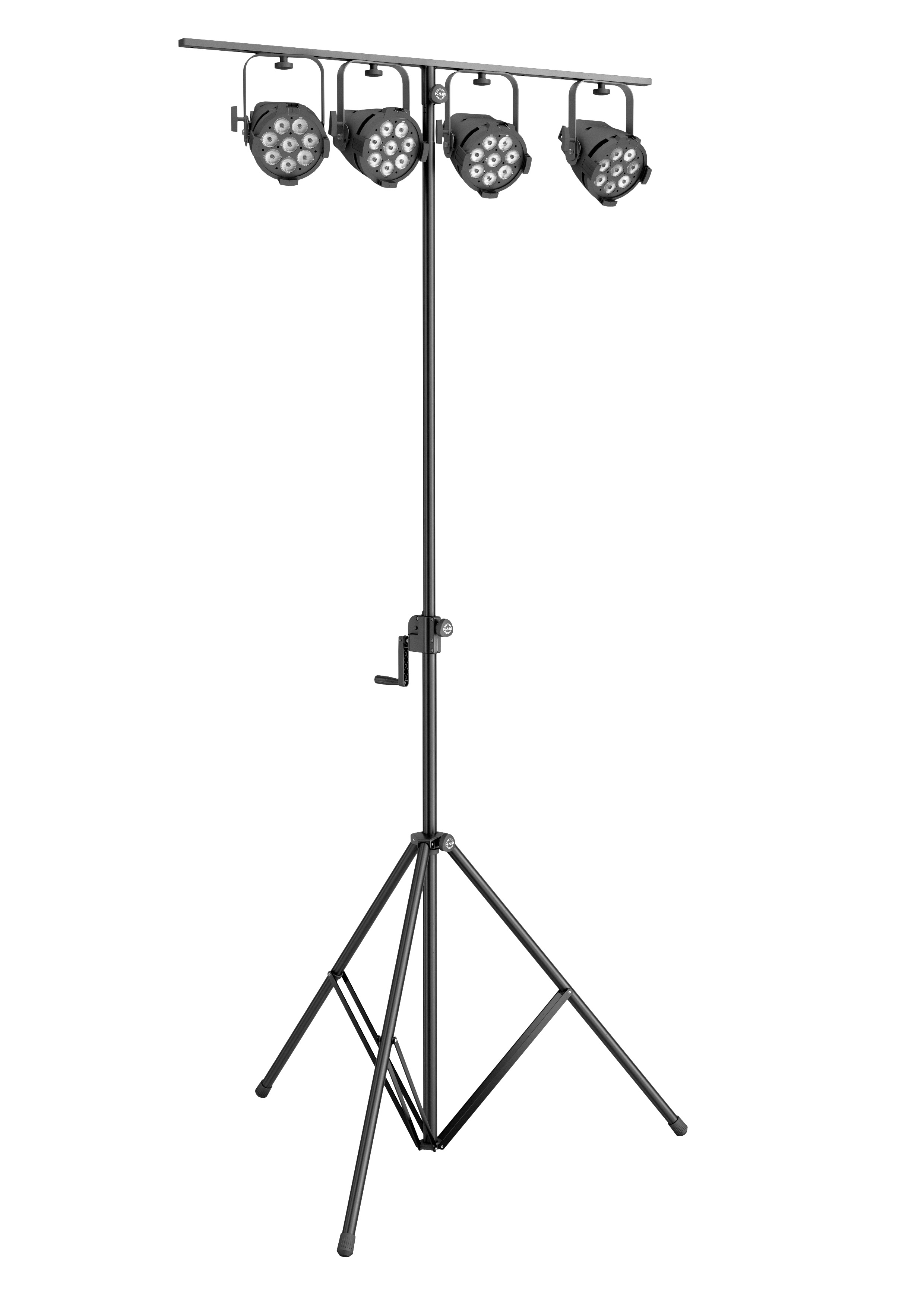 K&M 24615 Aluminium Leuchten-/Boxenstativ schwarz