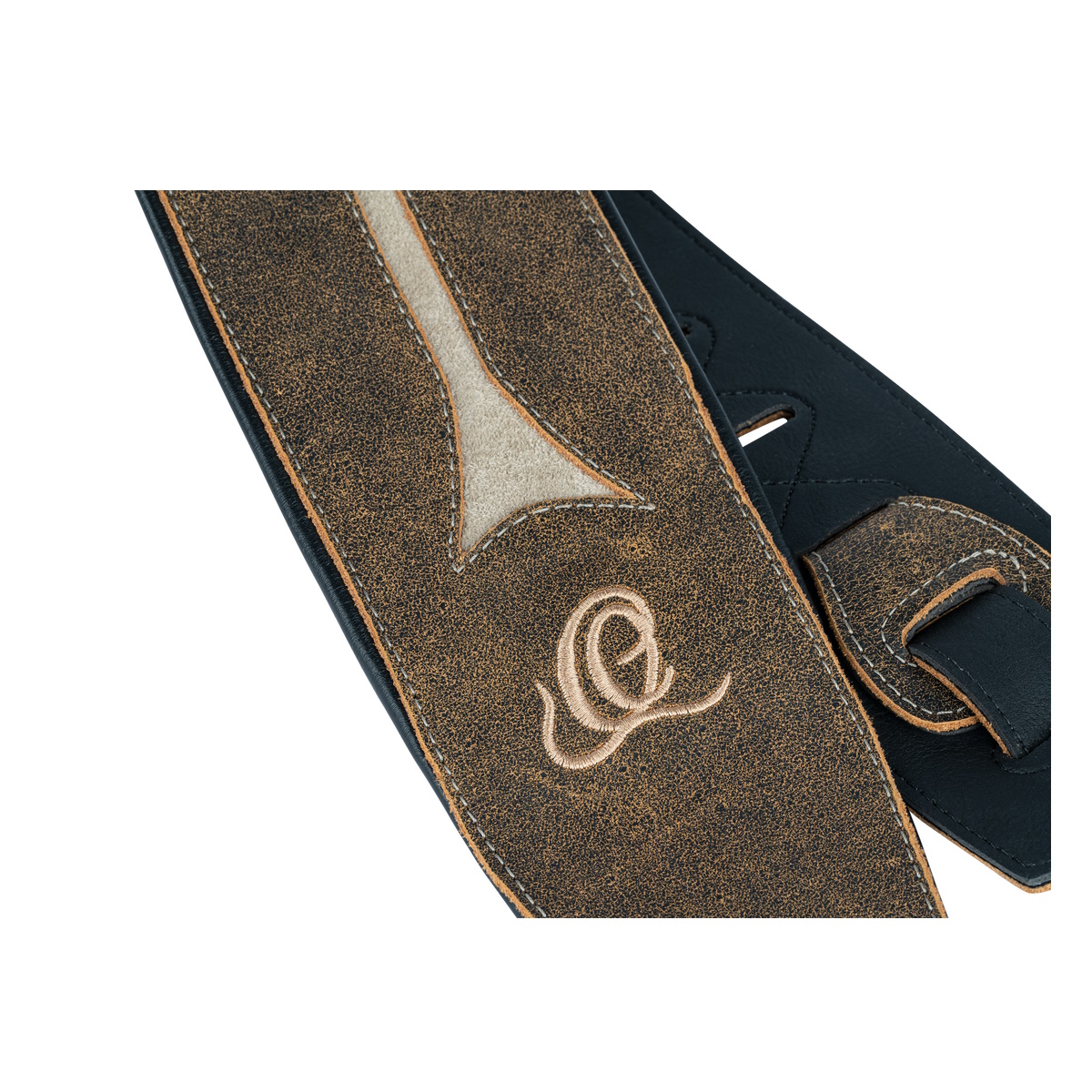 Ortega OSBS-3 Leder Bassgurt Desert Stone extra lang