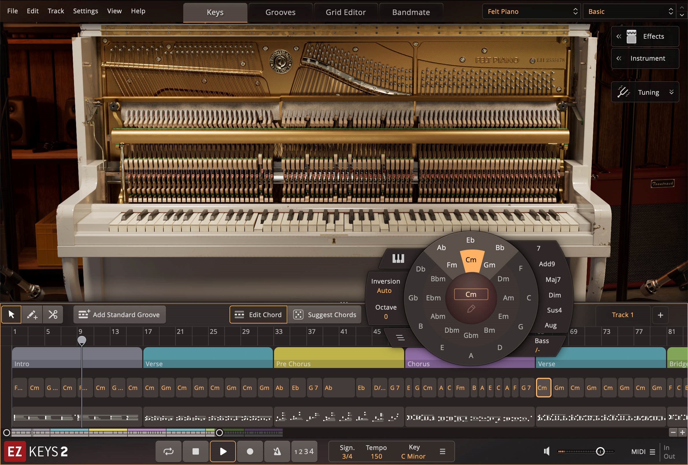 Toontrack EKX Felt Piano