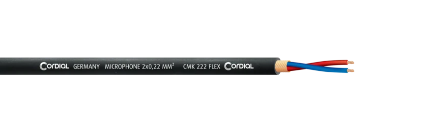 Cordial CMK222 flex schwarz Mikrofonkabel