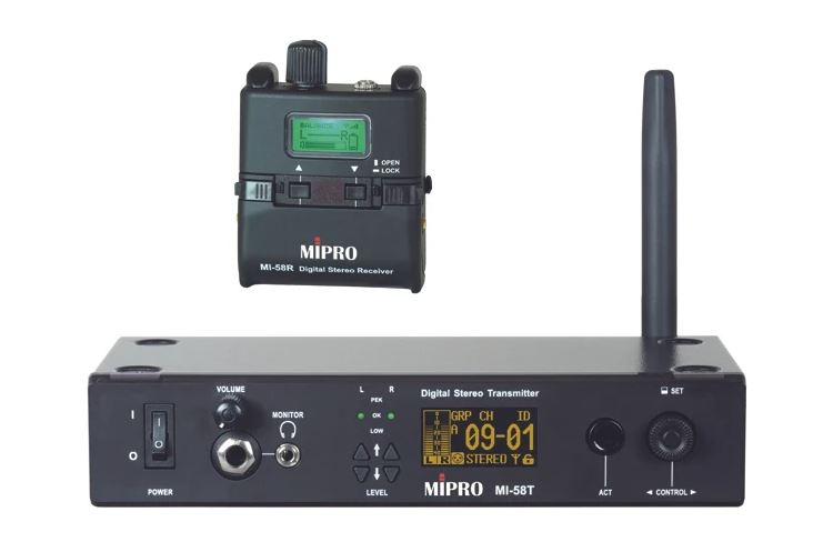 MIPRO MI-58RT Digitales In-Ear Monitoring Set 5,8GHz