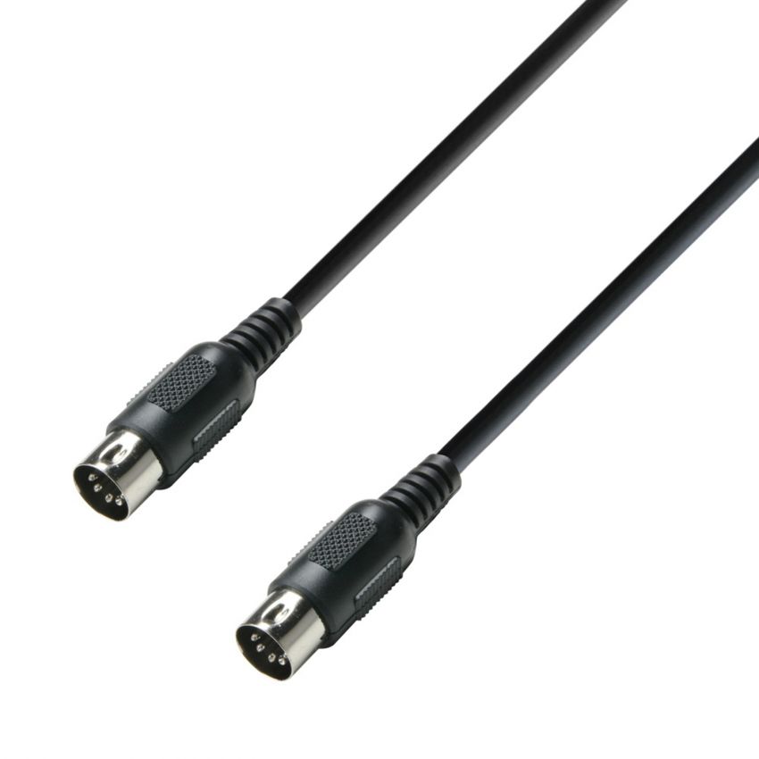Adam Hall Cables K3MIDI0075GRN 0,75m MIDI Kabel grün