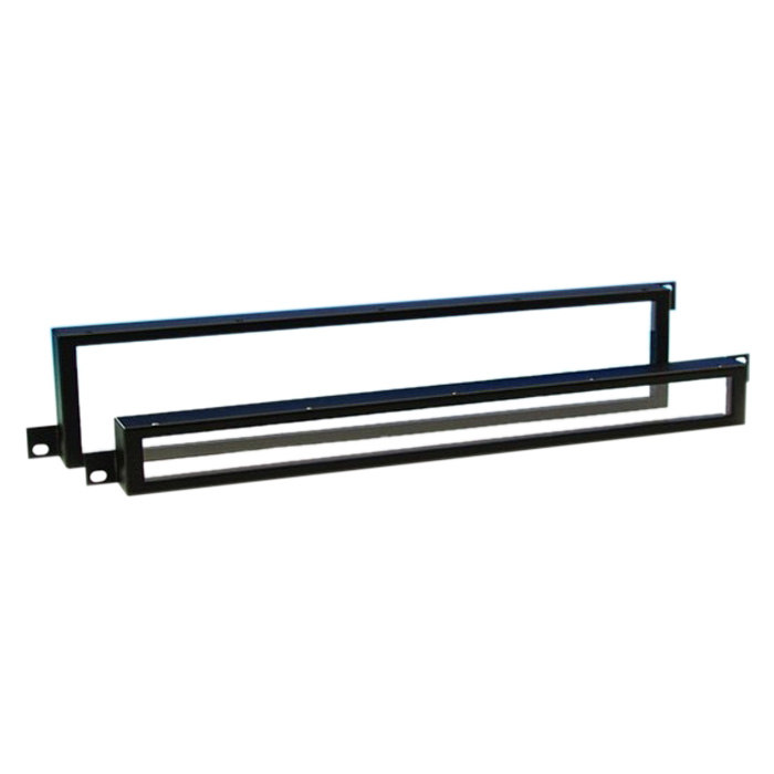 Adam Hall 87441 Rackblende 1HE Frontabdeckung mit Plexiglaseinsatz 1HE