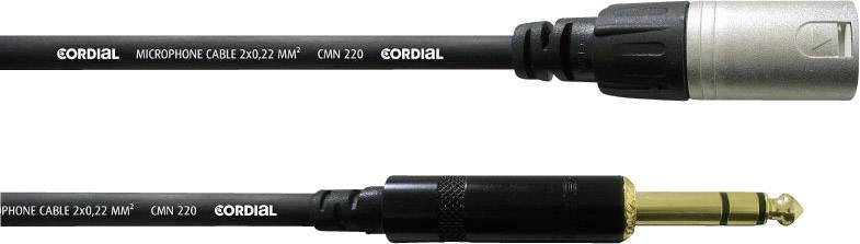 Cordial CFM6MV Symmetrisches Klinken-Verbindungskabel 6m REAN XLR male - Klinke 6,3mm stereo