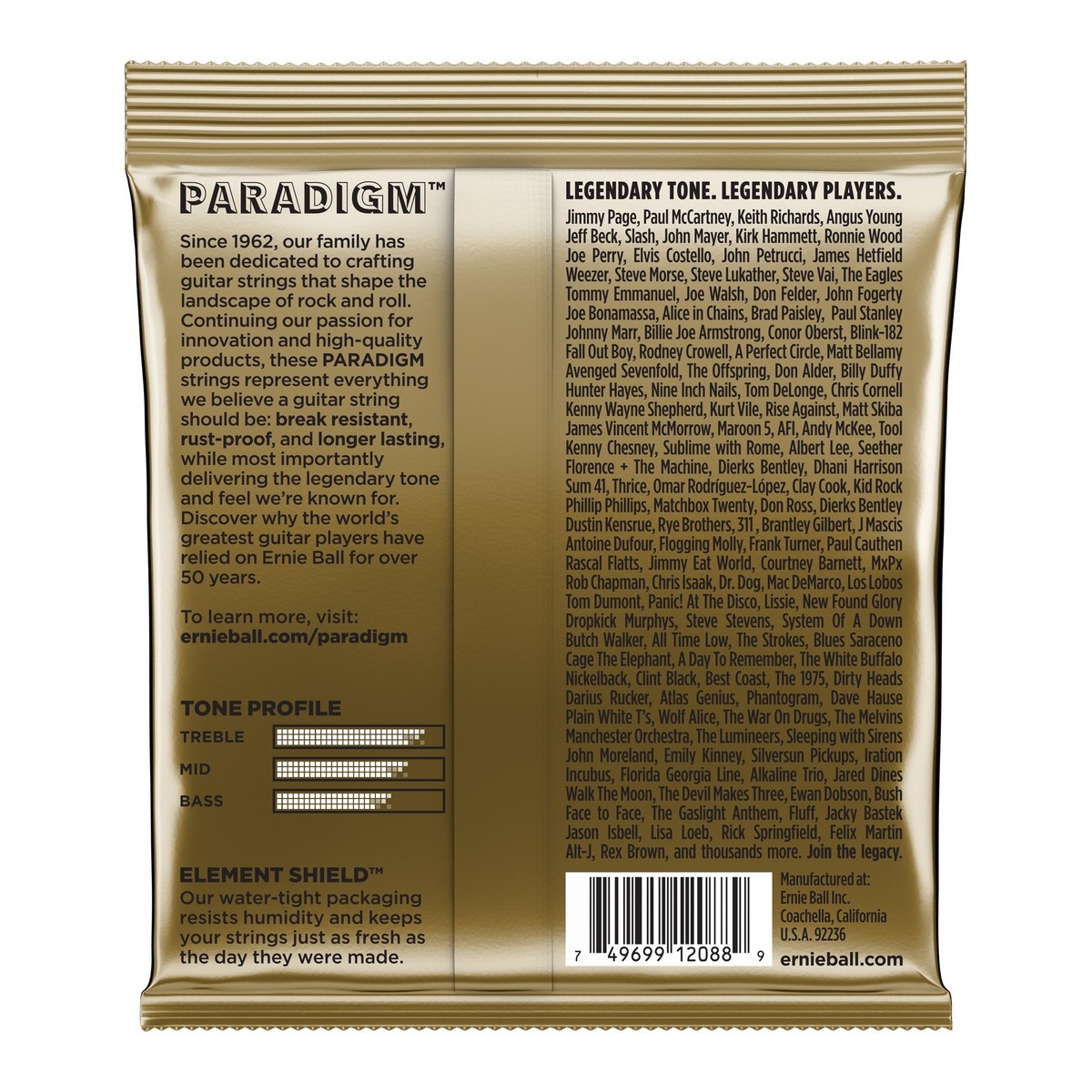 Ernie Ball 2088 Paradigm Bronze Light