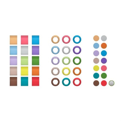 Sennheiser ew-D Color Coding Set Magnetisches Kennzeichnungsring-Set für EW-D SK, EW-D SKM und EW-D EM je 16x