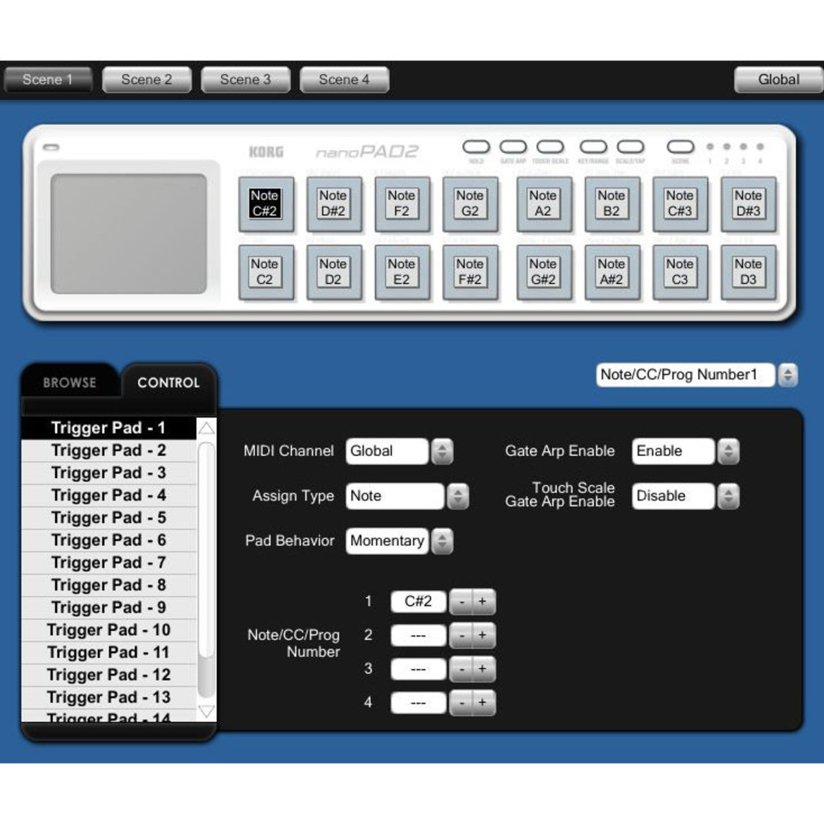 Korg nanoPAD 2 white