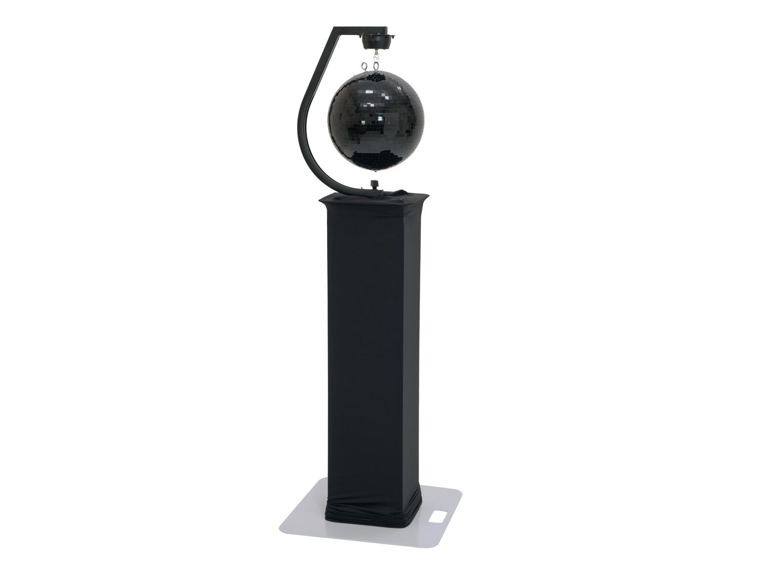 eurolite Stativhalterung schwarz mit Motor für Spiegelkugeln bis zu 50cm
