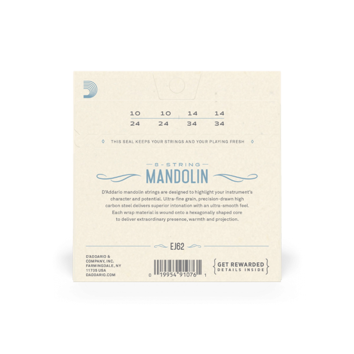 Daddario EJ62 Mandoline Saiten