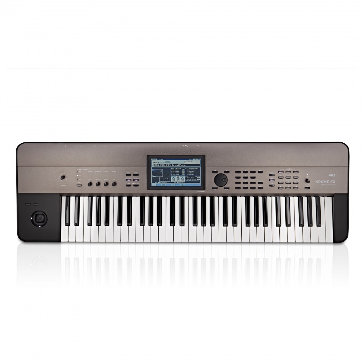 Korg Krome EX 61 mit geöffneter OVP