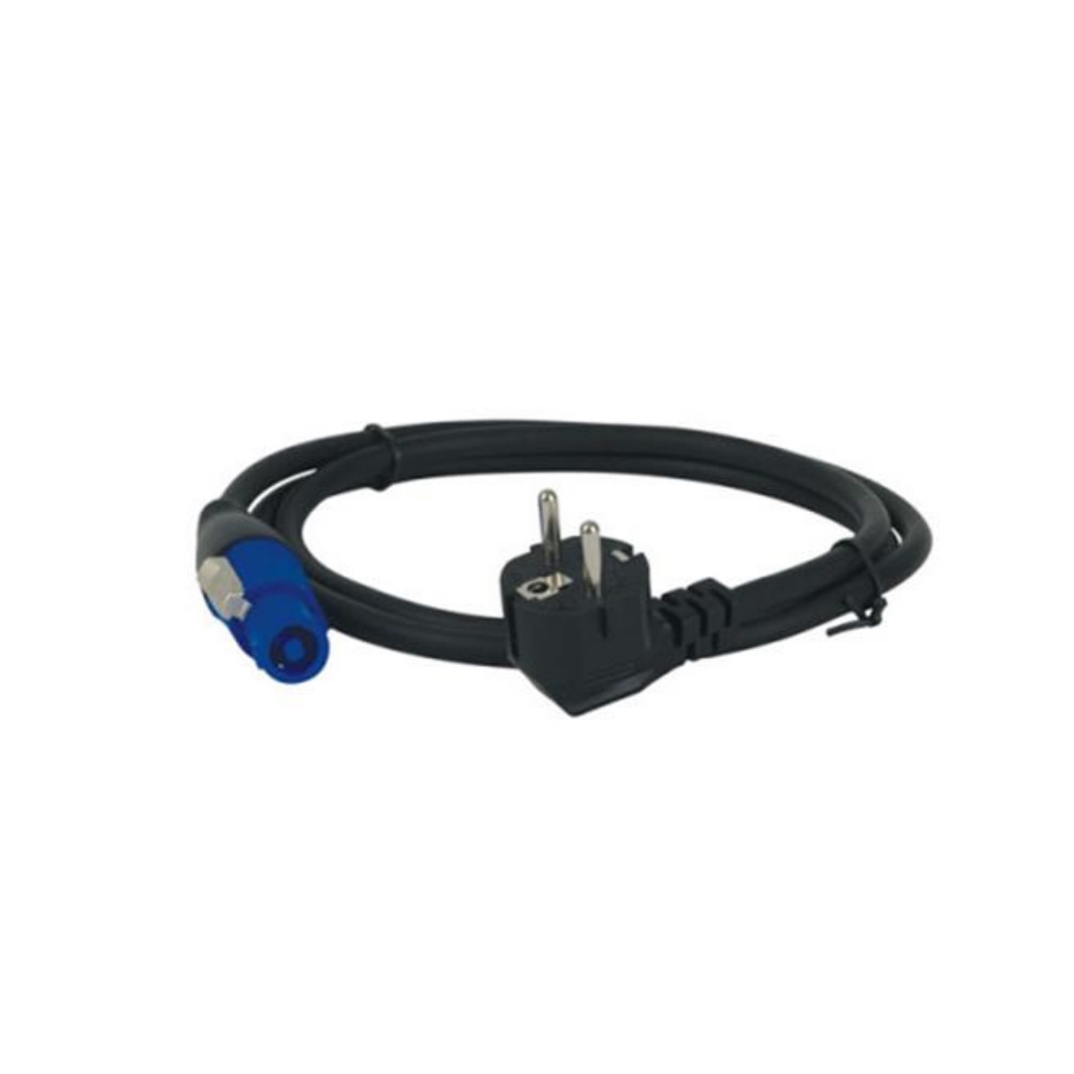 DAP Audio Powercon Netzkabel 6m 3x2,5mm², Schukostecker Winkel - Powercon NAC3FCA (blau)