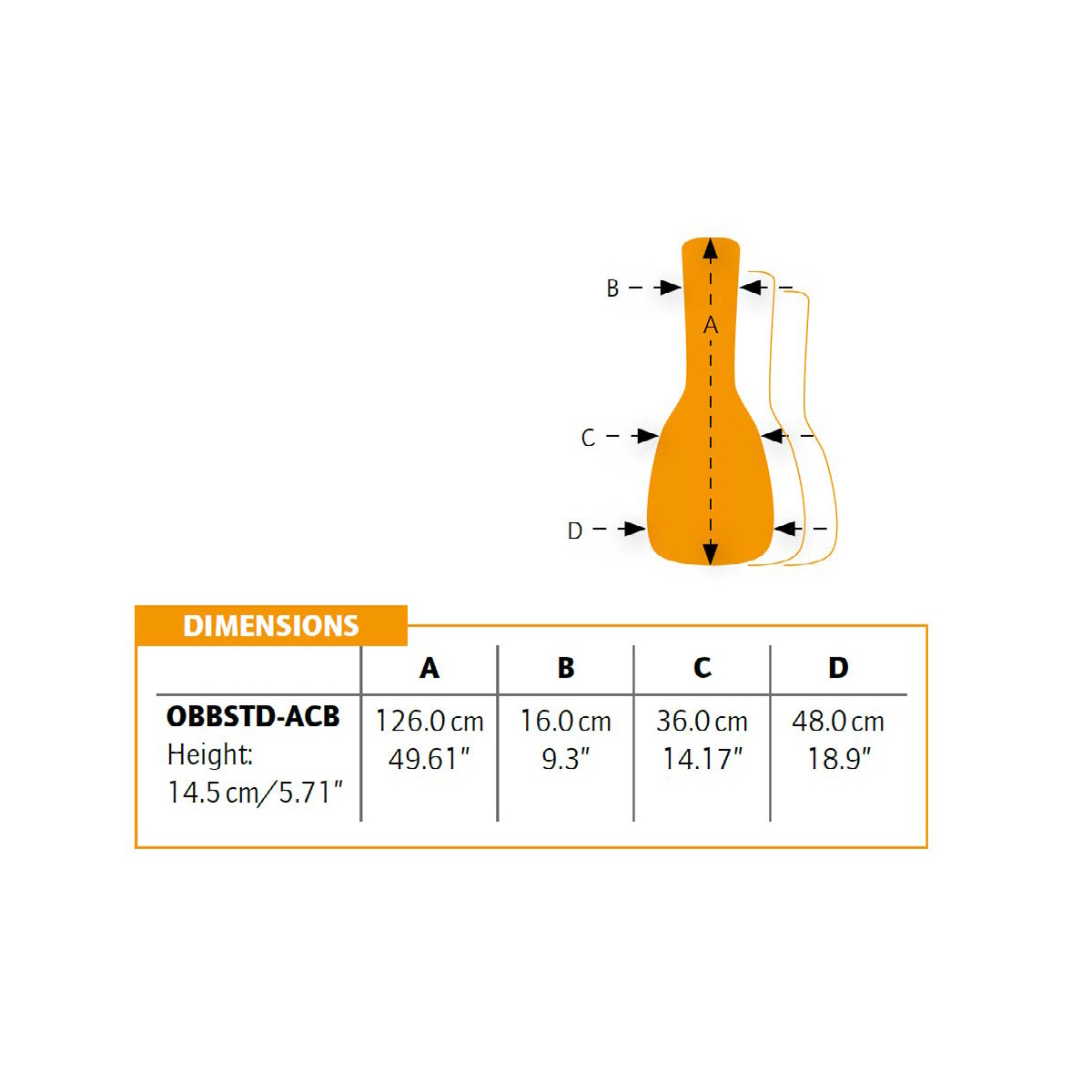 Ortega OBBSTD-ACB Gigbag für Akustik-Bass