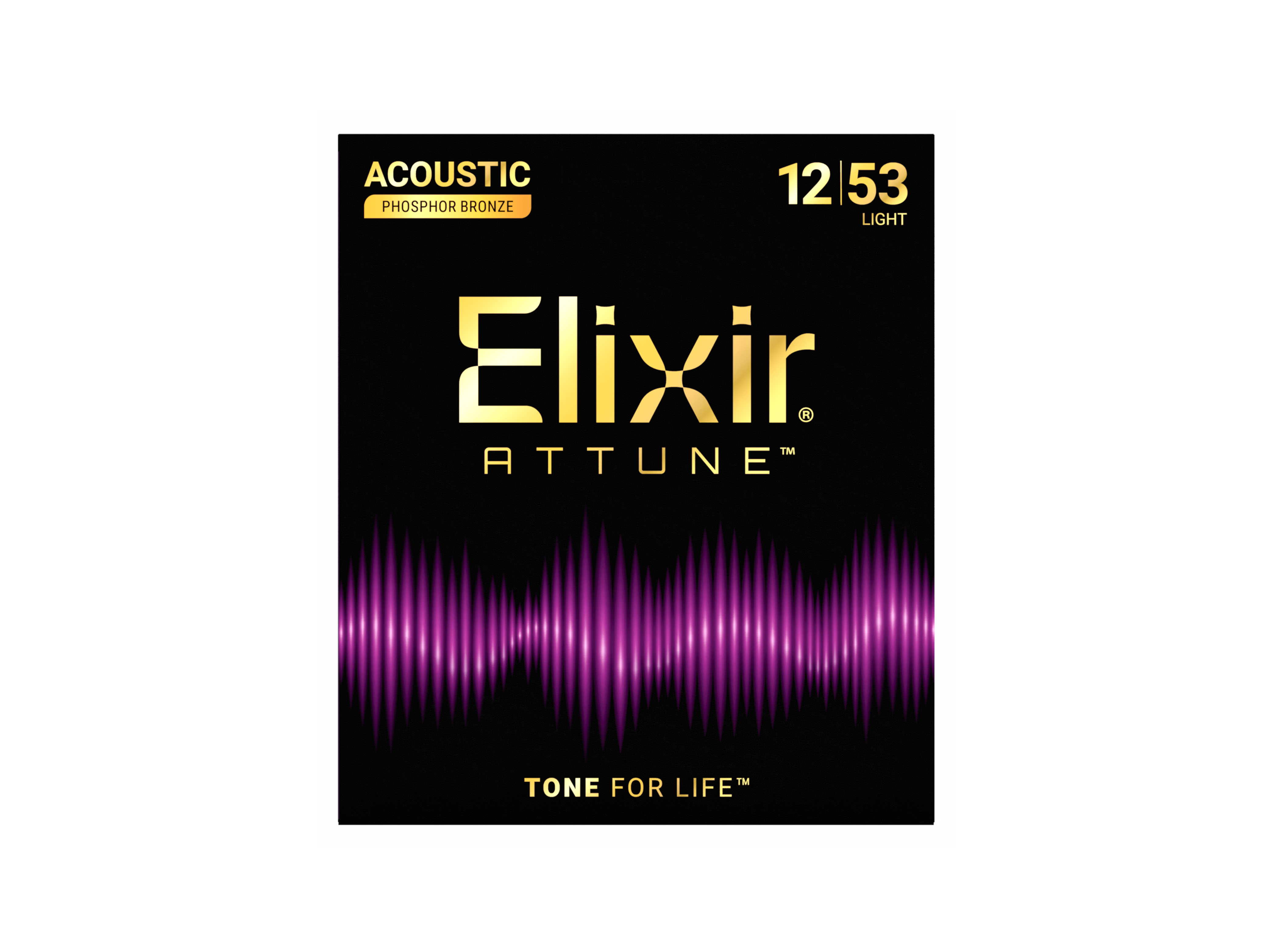 Elixir Attune 21052 Phosphor Bronze 12-53