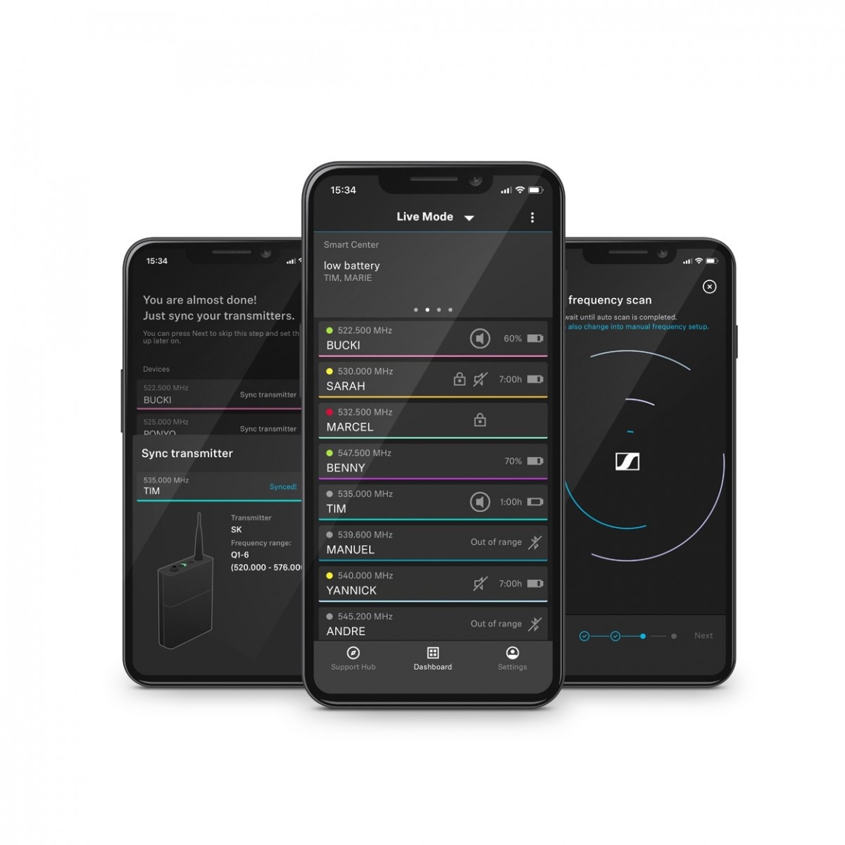 SENNHEISER eW-D SKM-S BASE SET (R1-6) Bereich: 520-576MHz