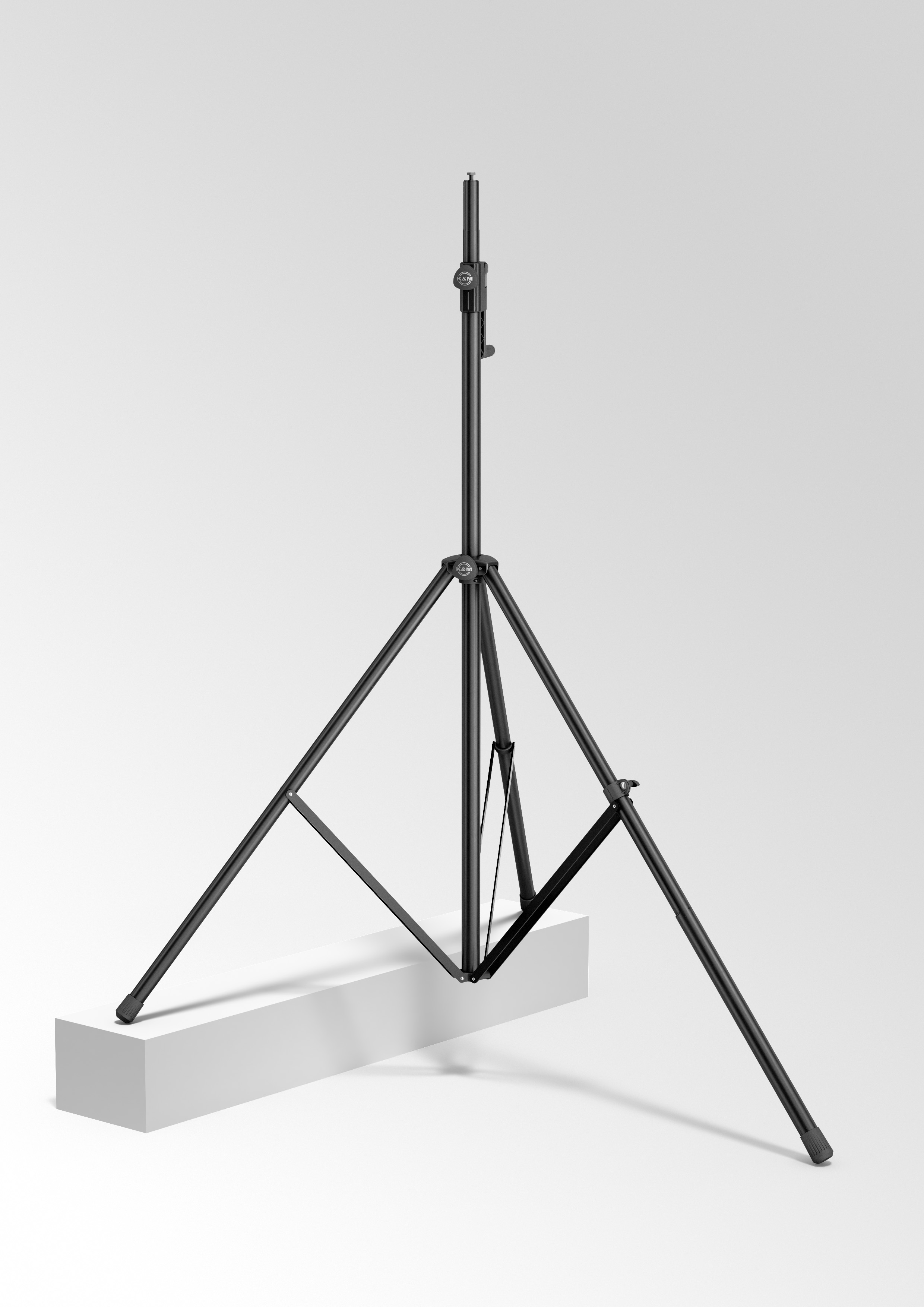 K&M 24615 Aluminium Leuchten-/Boxenstativ schwarz