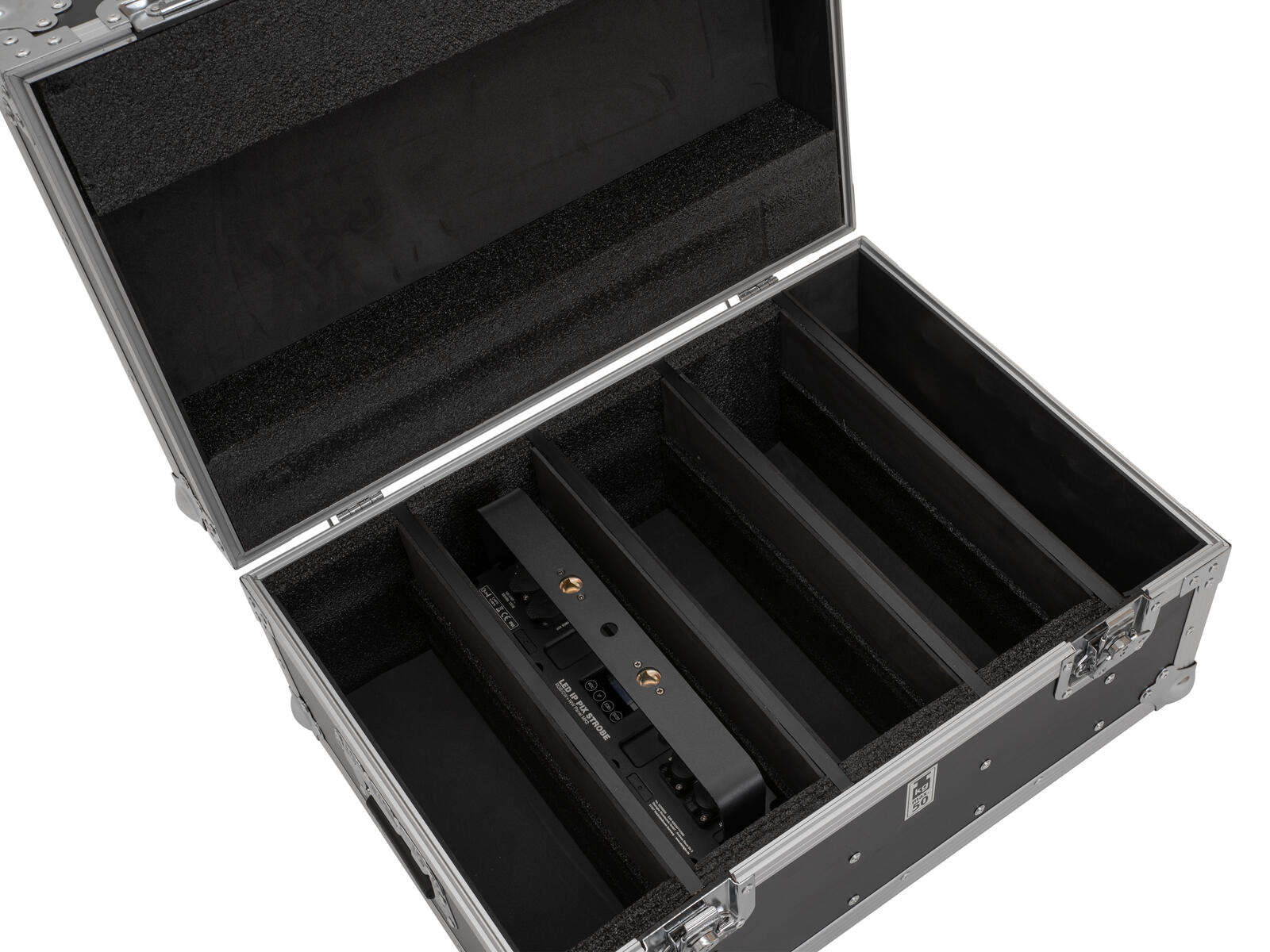 Roadinger Flightcase 4x IP PIX Strobe RGB CW+WW
