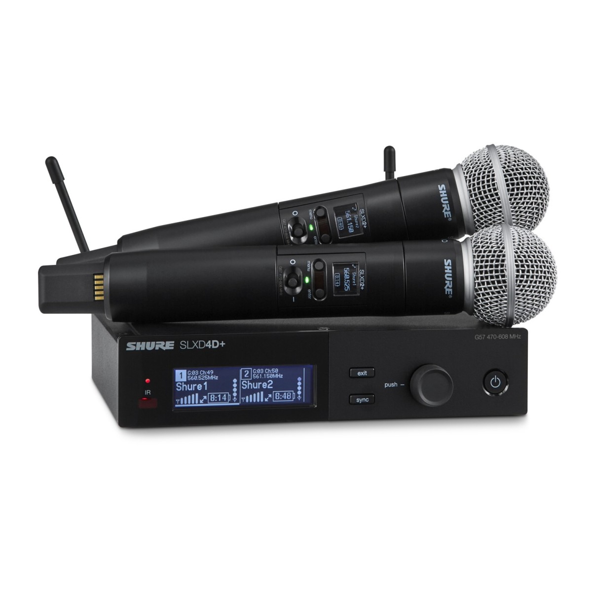 Shure SLXD24D+ SM58-K55=606-694 MHz